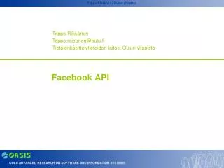 facebook api