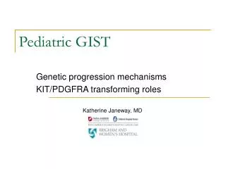 Pediatric GIST