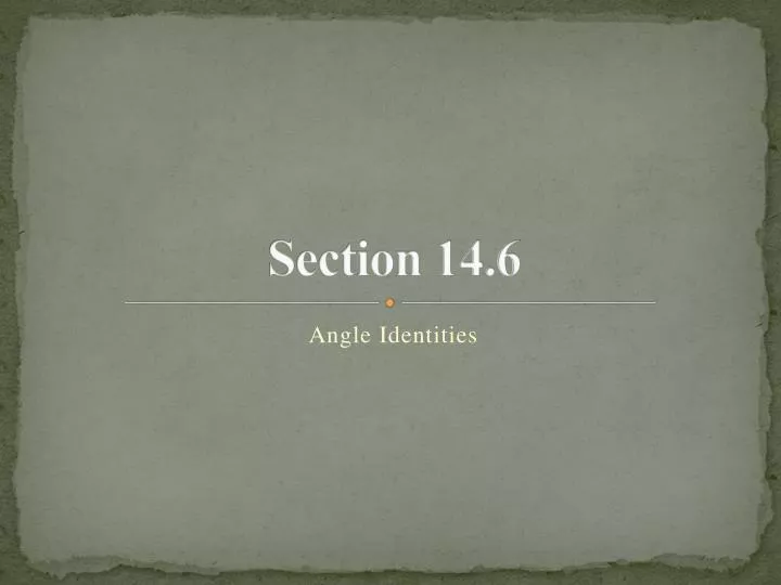 section 14 6