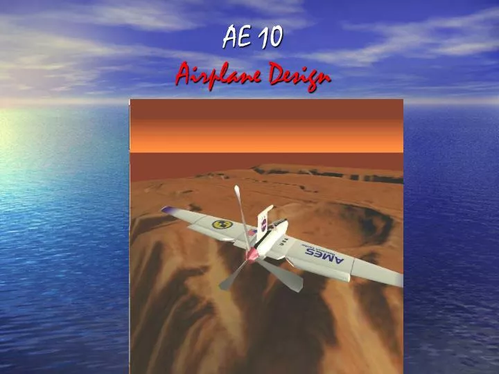 ae 10 airplane design