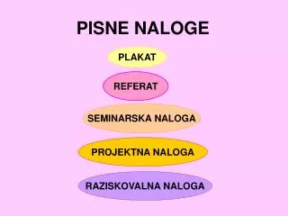 pisne naloge