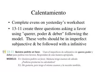 calentamiento