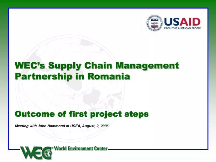 wec s supply chain management partnership in romania