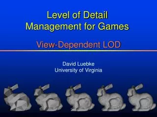 View-Dependent LOD