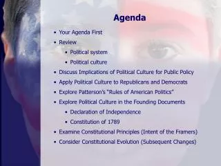 Your Agenda First Review Political system Political culture