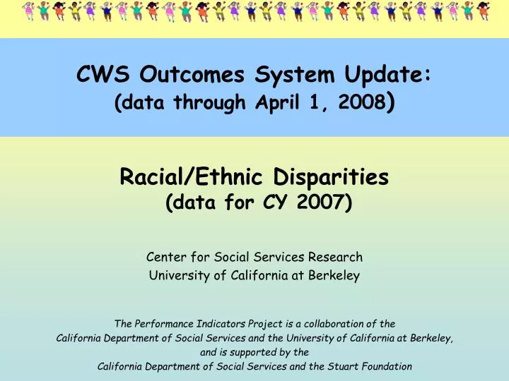 cws outcomes system update data through april 1 2008