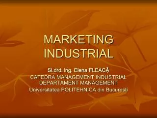 marketing industrial