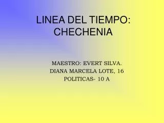 linea del tiempo chechenia