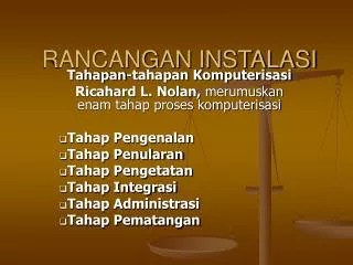 rancangan instalasi
