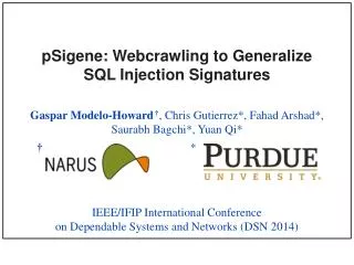 pSigene : Webcrawling to Generalize SQL Injection Signatures