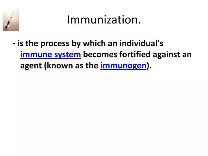 immunization