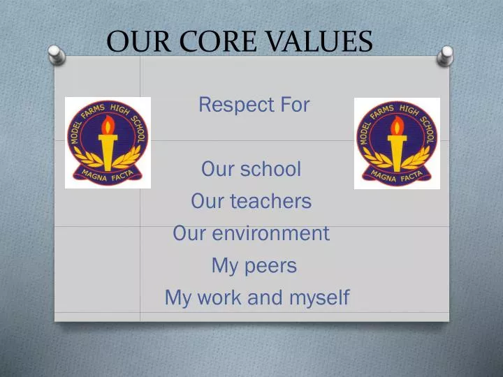our core values