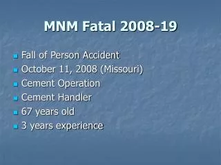 MNM Fatal 2008-19