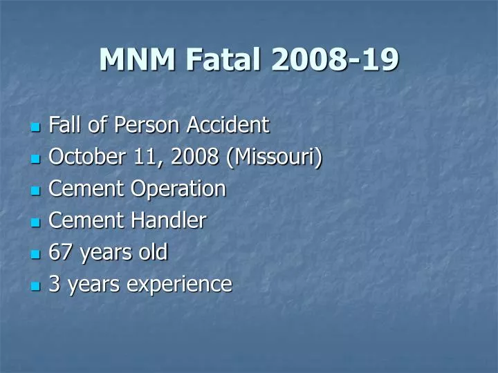 mnm fatal 2008 19