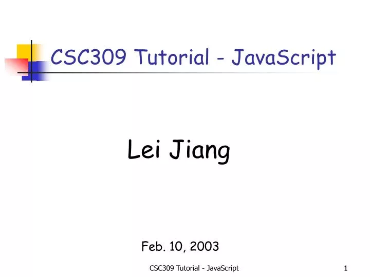 csc309 tutorial javascript