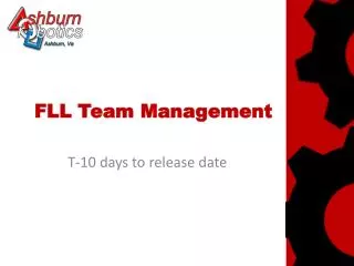 FLL Team Management