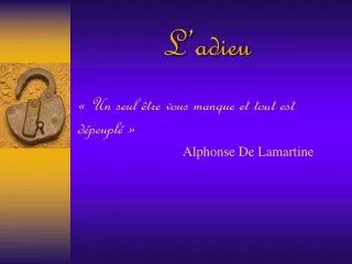 l adieu