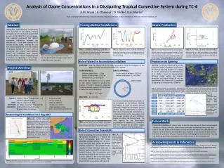 Analysis of Ozone Concentrations in a Dissipating Tropical Convective System during TC-4