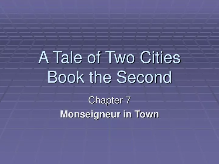 a tale of two cities book the second
