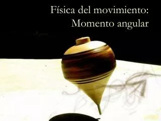f sica del movimiento momento angular