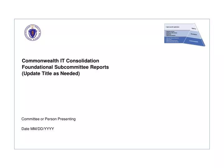 commonwealth it consolidation foundational subcommittee reports update title as needed