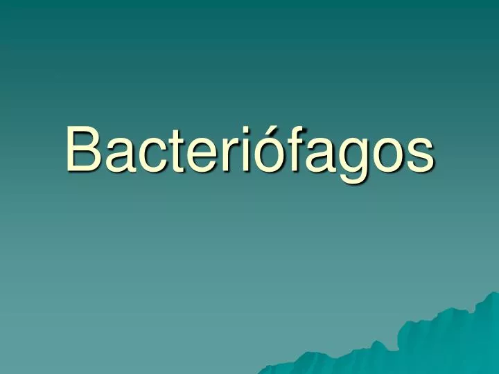 bacteri fagos
