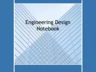 engineering design notebook