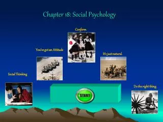 Chapter 18: Social Psychology