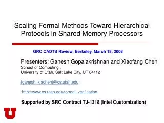 Scaling Formal Methods Toward Hierarchical Protocols in Shared Memory Processors