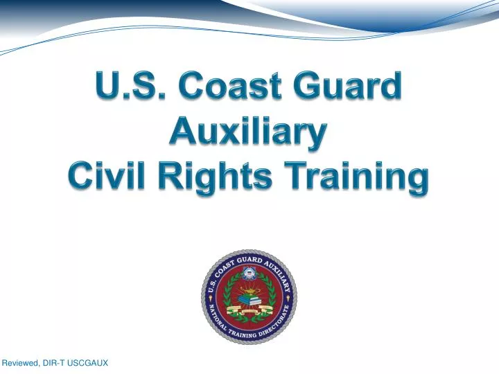 u s coast guard auxiliary civil rights training