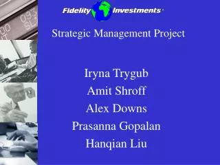Strategic Management Project