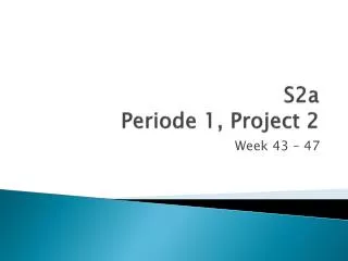 s2a periode 1 project 2