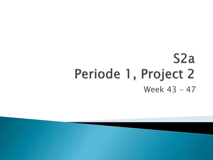 s2a periode 1 project 2