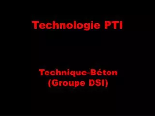 technologie pti