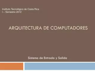 arquitectura de computadores