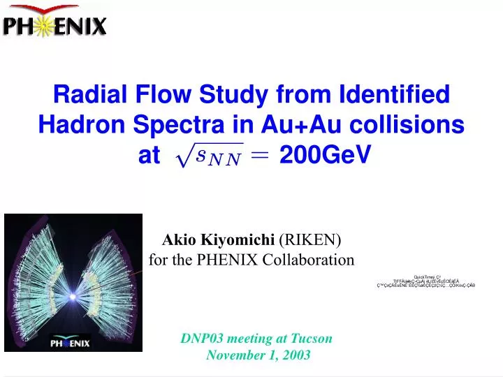 radial flow study from identified hadron spectra in au au collisions at 200gev