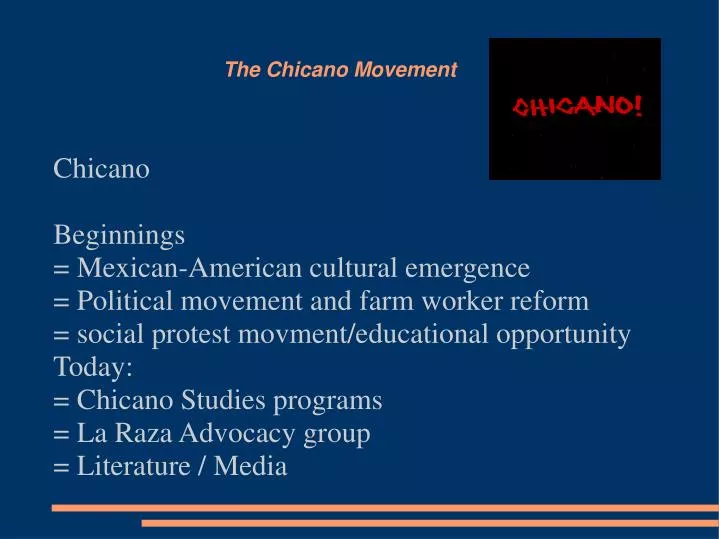 the chicano movement