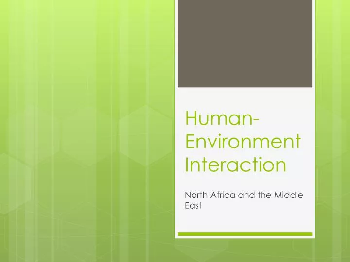 human environment interaction
