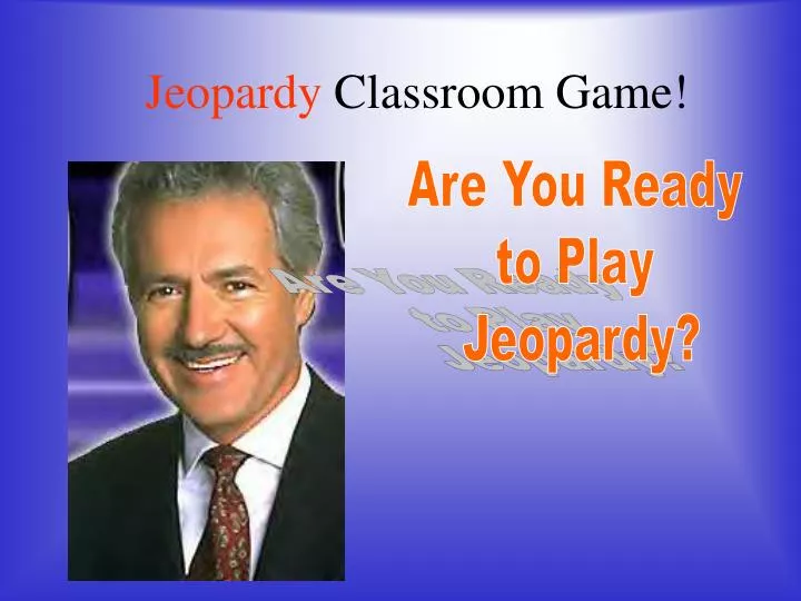 jeopardy classroom game