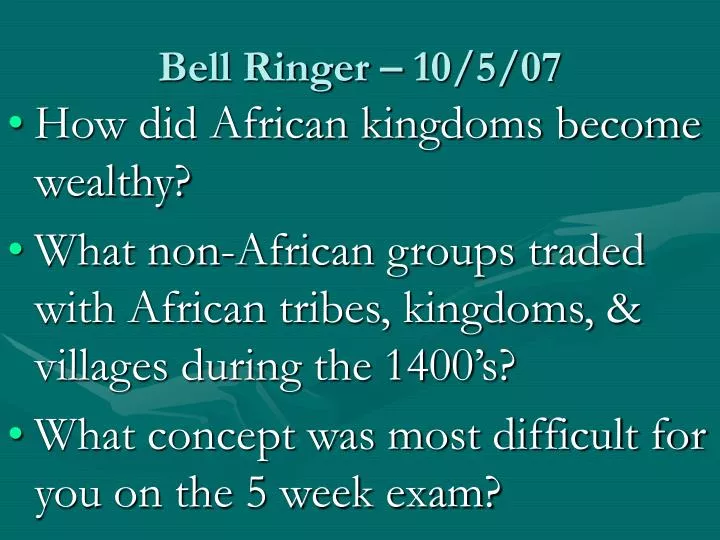 bell ringer 10 5 07