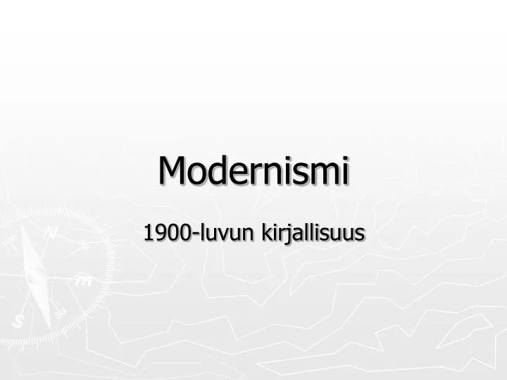 modernismi