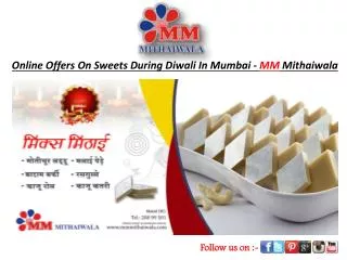 Online Offers On Sweet During Diwali In Mumbai-MM Mithaiwala