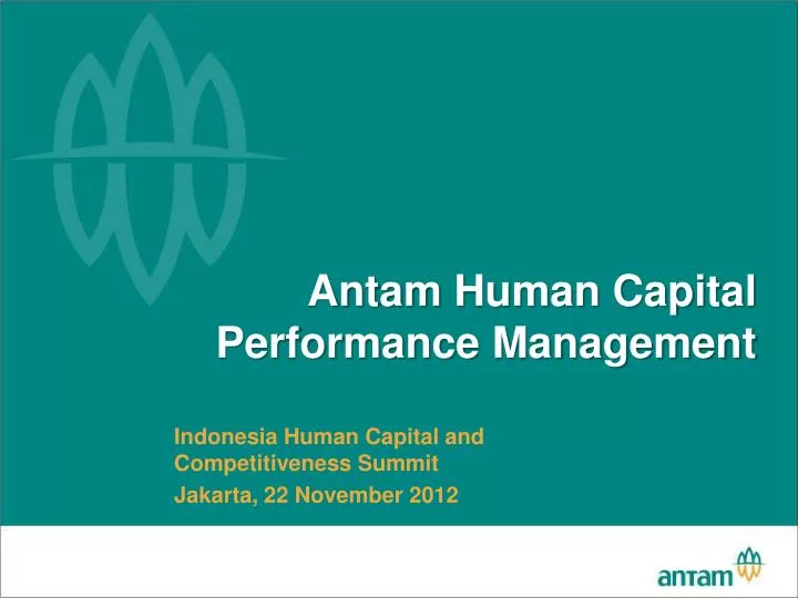 antam human capital performance management