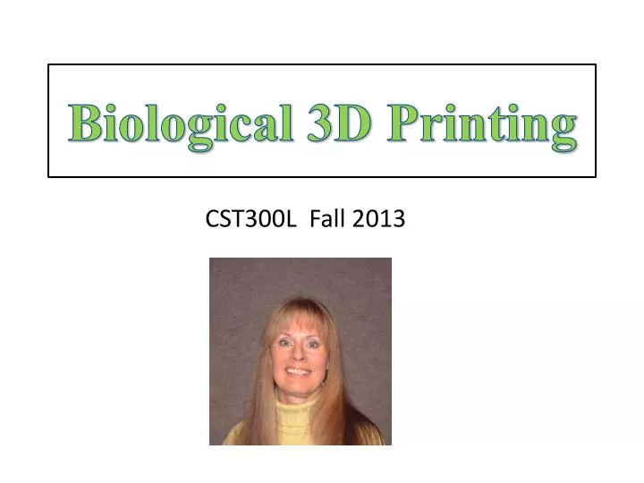 biological 3d printing