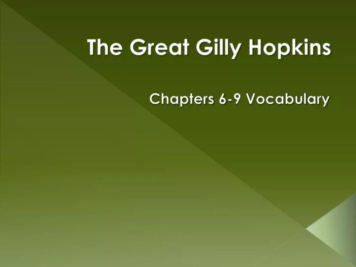 the great gilly hopkins