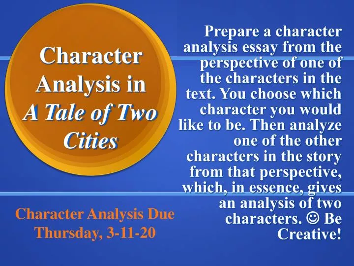 character analysis in a tale of two cities