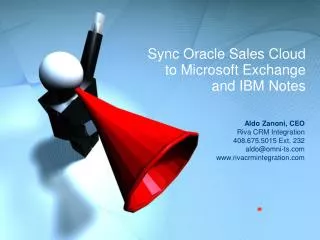 Sync Oracle Sales Cloud to Microsoft Exchange and IBM Notes