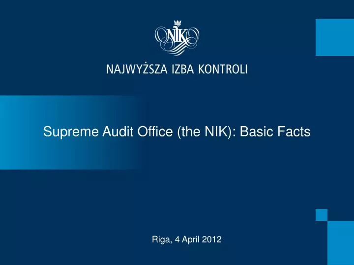 supreme audit office the nik basic facts