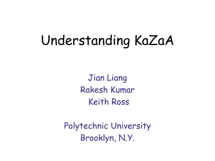 understanding kazaa
