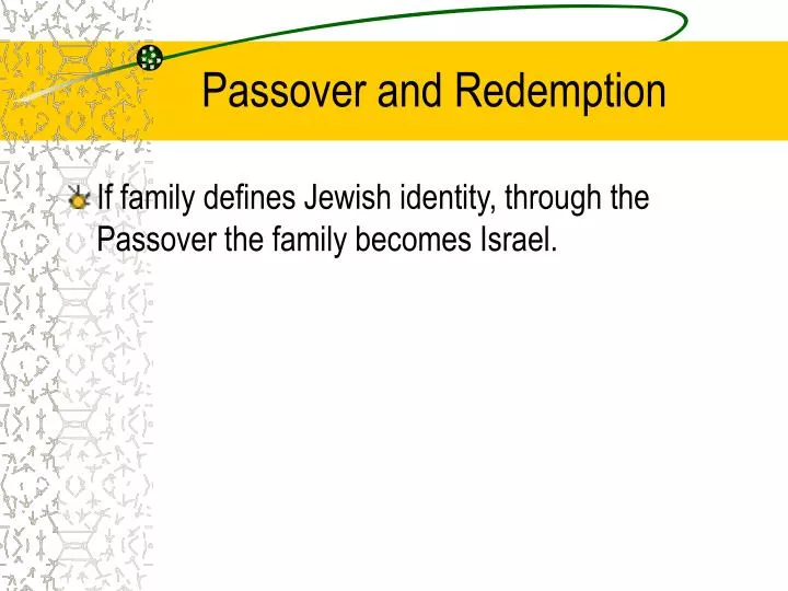 passover and redemption
